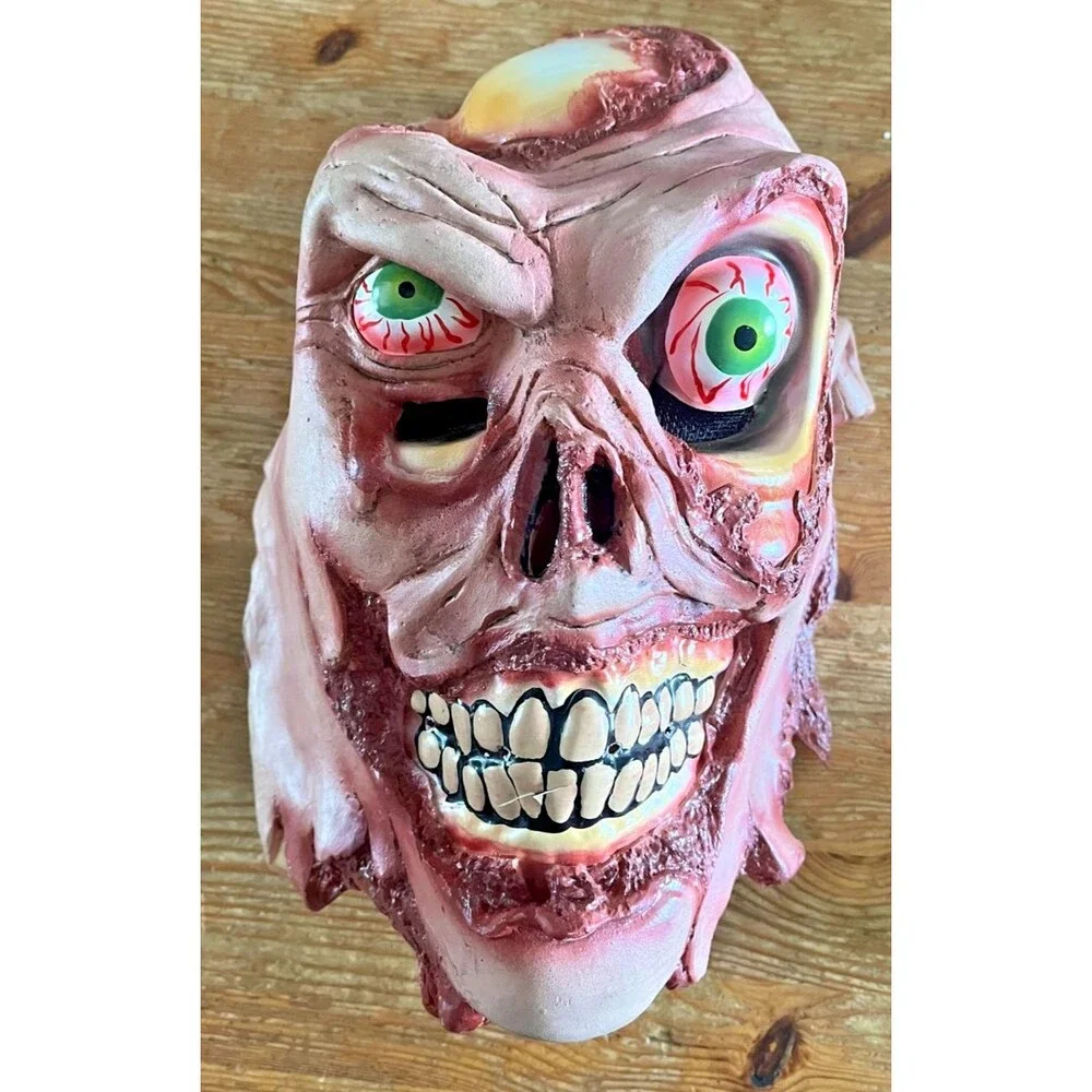 Zombie Mask Amazing Skull Halloween Decor Plastic / Latex Costume Gory Gross